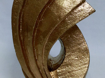 Skulptur – „FLAME GOLD“ (verkauft)